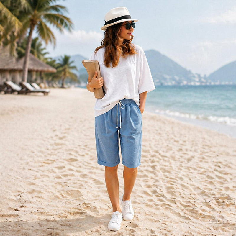 (🔥Summer Hot Sale -70% OFF🔥)Elastic Waist Casual Comfy Summer Shorts