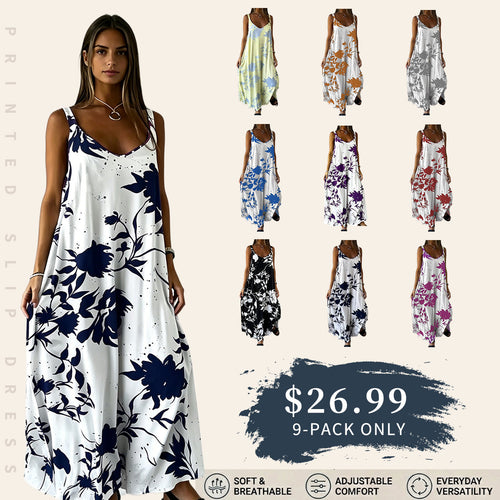 Printed Slip Dress