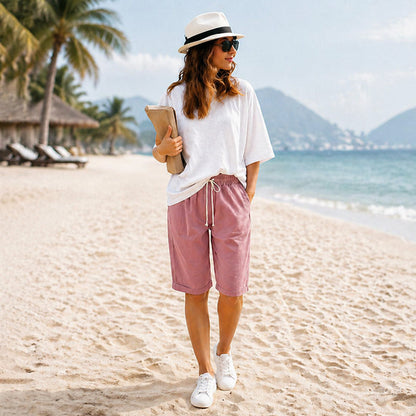 (🔥Summer Hot Sale -70% OFF🔥)Elastic Waist Casual Comfy Summer Shorts
