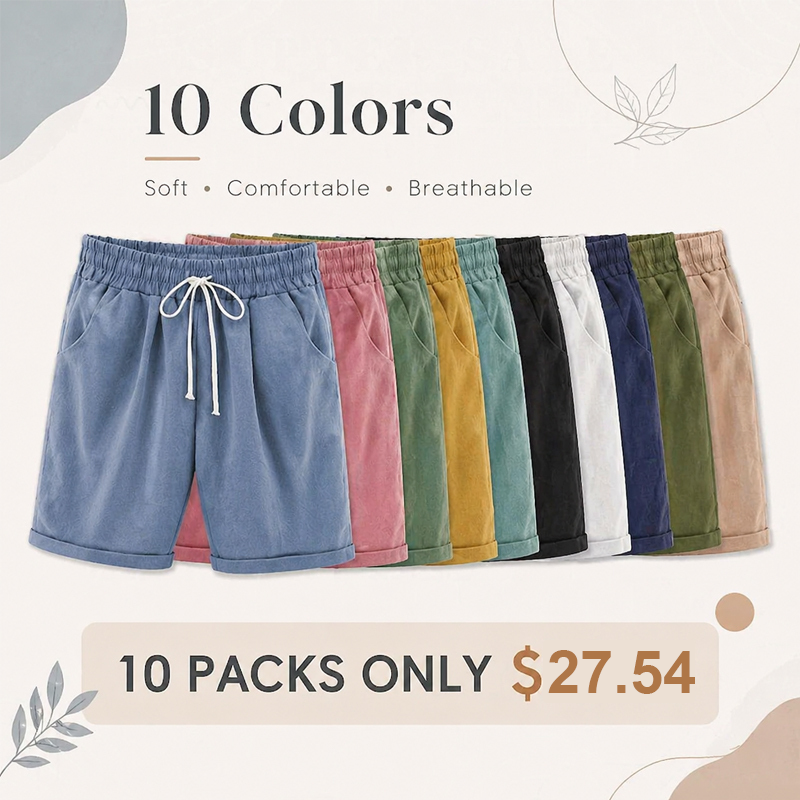 (🔥Summer Hot Sale -70% OFF🔥)Elastic Waist Casual Comfy Summer Shorts