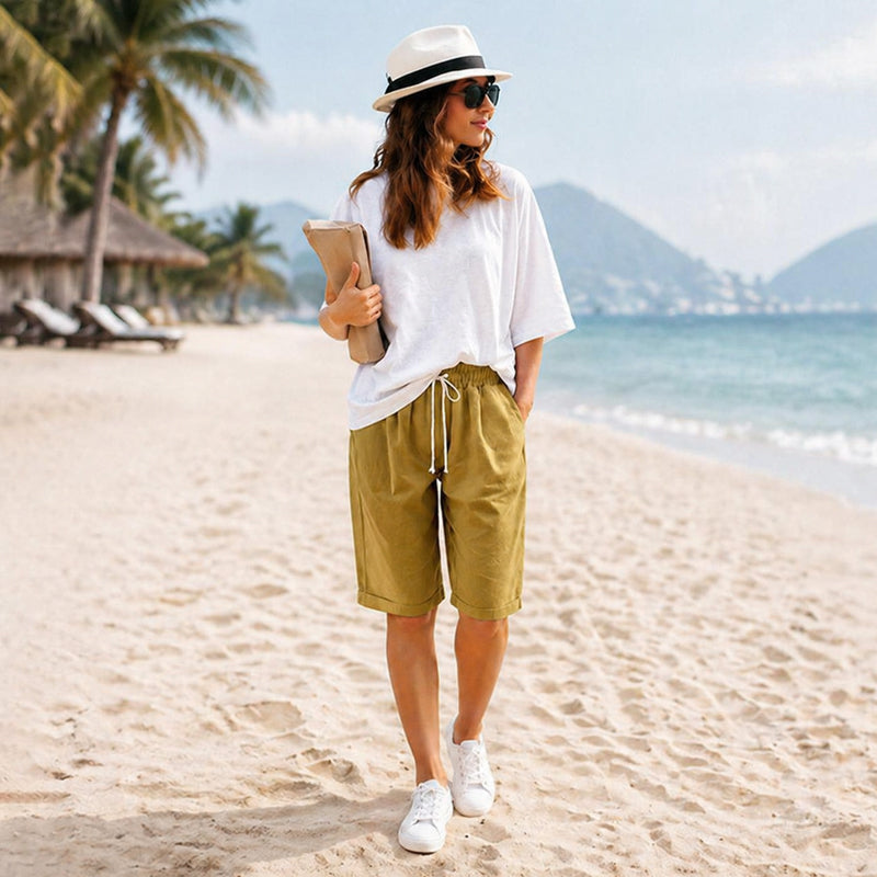 (🔥Summer Hot Sale -70% OFF🔥)Elastic Waist Casual Comfy Summer Shorts