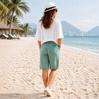 (🔥Summer Hot Sale -70% OFF🔥)Elastic Waist Casual Comfy Summer Shorts