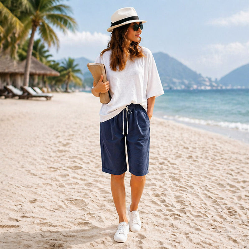 (🔥Summer Hot Sale -70% OFF🔥)Elastic Waist Casual Comfy Summer Shorts