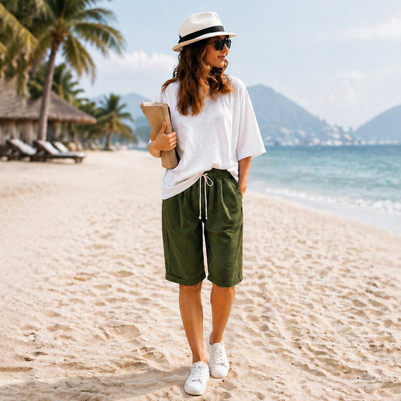 (🔥Summer Hot Sale -70% OFF🔥)Elastic Waist Casual Comfy Summer Shorts